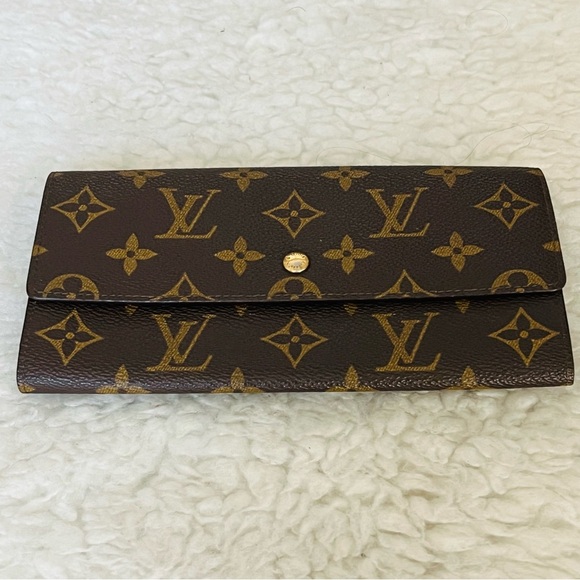 Louis Vuitton Handbags - Louis Vuitton Monogram Portefeuille  Sarah long Wallet